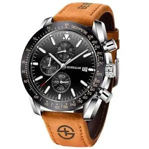 BERSIGAR Reloj cronógrafo para Hombre Movimiento de Cuarzo Fashion