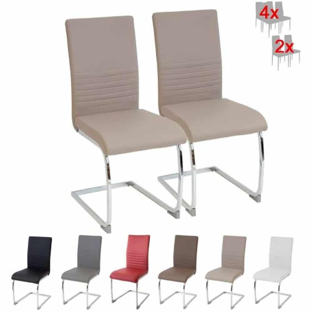 Albatros silla de comedor cantilever BURANO 2 sillas Beige