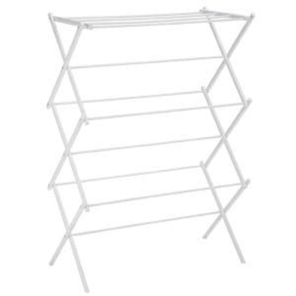 Amazon Basics-Tendedero plegable, color blanco